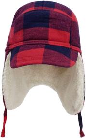 img 3 attached to 🧒 Baby Boy Winter Trooper Hat Cap with Earflap - Keepersheep Kids Trapper Hat