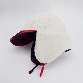 img 1 attached to 🧒 Baby Boy Winter Trooper Hat Cap with Earflap - Keepersheep Kids Trapper Hat