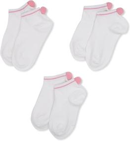 img 2 attached to 🧦 Бесшовные носочки Pom Ped для девочек (набор из 3 штук) от Jefferies Socks