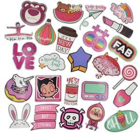 img 3 attached to 🎀 110 PCS Cute Girl Lovely Laptop Stickers: Pink Decorative Stickers for Phone, Guitar, Water Bottle, Motorcycle, Skateboard, Bicycle, Bike, Travel Case - Sticker Decal Collection