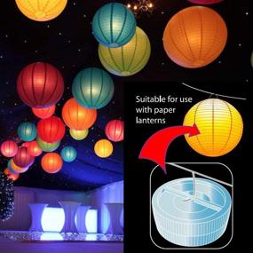 img 3 attached to 🏮 JT 10pcs Waterproof Paper Lantern Lights with Remote - RGB Color Changing Submersible LED Candle, Battery Operated for Vase/Valentine/Wedding/Birthday Party Decoration