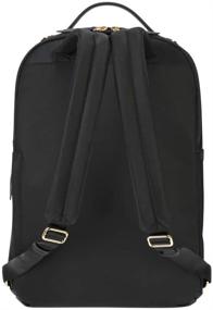 img 3 attached to 🎒 Targus Newport Backpack - Sleek Professional Laptop Bag, Water-Repellent Nylon, Premium Metallic Hardware, Wireless Charging Pocket, Protective Sleeve for 15-Inch Laptop, Black (TSB945BT)