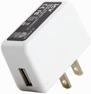 🔌 icv usb wall charger - 5v 2a 10w lightweight ac power adapter for phone, tablet & usb devices - white logo