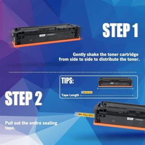 img 1 attached to 🖨️ INK E-SALE 4 Pack Toner Cartridge for Color LaserJet Pro MFP M277dw M252dw - CF400X CF401X CF402X CF403X 201X CF400A Replacement