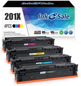 img 4 attached to 🖨️ INK E-SALE 4 Pack Toner Cartridge for Color LaserJet Pro MFP M277dw M252dw - CF400X CF401X CF402X CF403X 201X CF400A Replacement