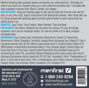 img 3 attached to 💈 MENFIRST Darkening Beard Balm: Gradually Darken, Nourish and Style Your Beard with this Leave-In Conditioner Cream - 1.1 oz