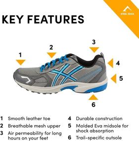 img 1 attached to Black Athletic Running Trainers: Enhance Your Performance