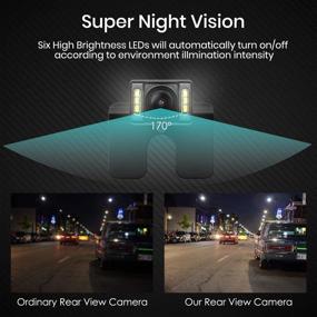 img 3 attached to 🚗 Enhance Safety on the Road with AUTO-VOX M1W Wireless Backup Camera Kit: Super Night Vision, HD Rear View Camera for Trucks and Sedans