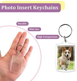 img 2 attached to Customizable Acrylic Picture Keychains - Personalized Keyrings