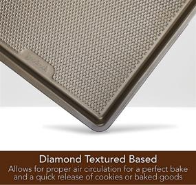 img 3 attached to 🥮 Premium Nonstick Bakeware: GoodCook Sweet Creations, 18"x13"x1", Champagne Pewter - Best Textured Baking Pan!