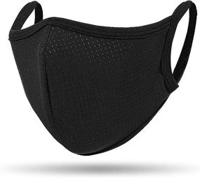 img 4 attached to Stay Comfortably Protected with QueensFace Mesh Dot Breathable Outdoor Riding Running Face Mask