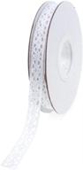 🎀 white crochet trim ribbon, 1/2-inch width, 10-yard long – shop now! logo