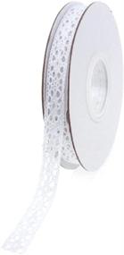 img 1 attached to 🎀 White Crochet Trim Ribbon, 1/2-inch Width, 10-Yard Long – Shop Now!