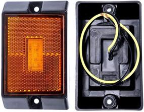 img 2 attached to 🚤 Waterproof Submersible LED Side Marker Lights for Boat Trailers - CZC AUTO (2 pack)