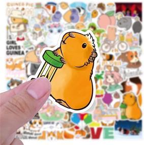 img 2 attached to 50Pcs Guinea Pig Stickers Vinyl Waterproof Cavy Stickers For Laptop