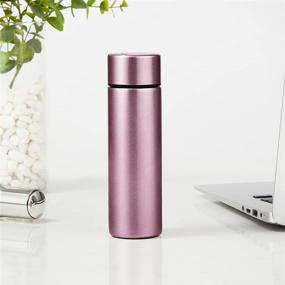 img 3 attached to 🍼 Cute Thermos Water Bottle - 5 Oz Mini Insulated Stainless Steel Bottle - Pink - Keeps Cold for 12 Hours, Hot for 6 Hours - Perfect for Purse or Kids Lunch Bag