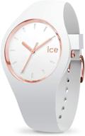 ice watch glam white rosegold unisex logo