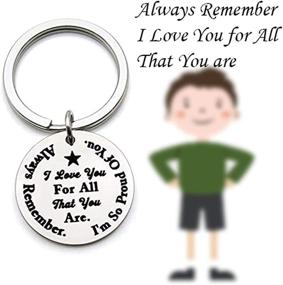 img 1 attached to ❤️ FEELMEM Remember Inspirational Keychain Boyfriend: A Symbolic Reminder of Love and Inspiration