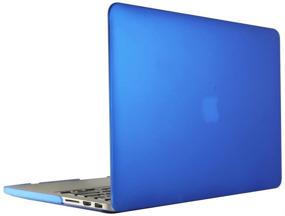 img 3 attached to 📦 Tojia MacBook Pro 13 inch Case A1278 2008-2012, 4 in 1 Hard Shell Blue Cover with Keyboard Skin & Screen Protector