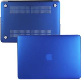 img 2 attached to 📦 Tojia MacBook Pro 13 inch Case A1278 2008-2012, 4 in 1 Hard Shell Blue Cover with Keyboard Skin & Screen Protector