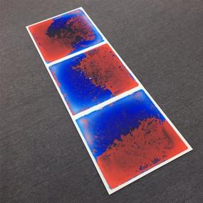 img 1 attached to Art3D 6 Piece Liquid Fusion Blue Red