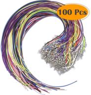 selizo 100pcs multicolor necklace cord string with clasp bulk for jewelry making and bracelet logo