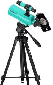 img 4 attached to Sarblue Maksutov-Cassegrain Telescope: Mak60 750x60mm, Compact & Portable for Travel, Beginner Astronomy Telescope with Tripod Finderscope and Phone Adapter – Ideal Telescopes for Kids & Adults