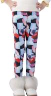 👖 pitidrogo stretch print leggings bb130 for girls' clothing logo