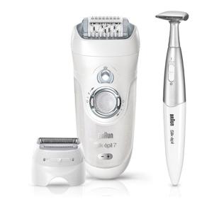 img 4 attached to Braun Silk-épil 7-7561: Effective Hair Removal for Women - 🔌 Facial, Bikini Trimmer, Wet & Dry Shaver - Cordless and Versatile