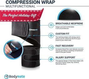 img 3 attached to 🏋️ Bodymate® Compression Brace: Therapeutic Hip & Sciatica Pain Relief for Men and Women (Medium, Hip 32 - 44)"