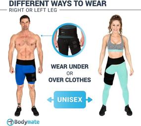 img 2 attached to 🏋️ Bodymate® Compression Brace: Therapeutic Hip & Sciatica Pain Relief for Men and Women (Medium, Hip 32 - 44)"