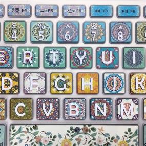 img 1 attached to 🎨 Bohemian Pattern Keyboard Cover for Old MacBook Air 13.3'' (A1466/A1369), MacBook Pro 13.3'' (A1278/A1425/A1502) /15'' (A1286/A1286)/17'' (A1297) (with/Without Retina Display), US Layout