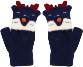 img 3 attached to RARITYUS Unisex Convertible Fingerless Mittens