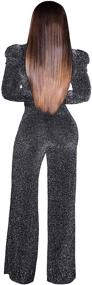 img 2 attached to 👗 Shengfan Sparkly Jumpsuits: Elegant Clubwear for Women – Clothing, Rompers & Overalls