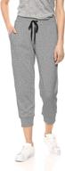 👖 studio terry capri jogger pant for women by amazon essentials: relaxed fit logo