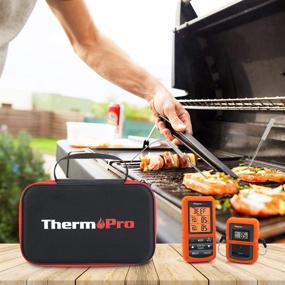 img 3 attached to 🧳 ThermoPro TP99 Hard Carrying Case for TP-20, TP-08S, TP-07 Wireless Remote Digital Cooking Food Meat Thermometer - Shockproof Waterproof Black Travel Protective Case for Better Storage and Organization