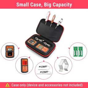 img 2 attached to 🧳 ThermoPro TP99 Hard Carrying Case for TP-20, TP-08S, TP-07 Wireless Remote Digital Cooking Food Meat Thermometer - Shockproof Waterproof Black Travel Protective Case for Better Storage and Organization