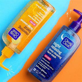 img 2 attached to 🌙 Clean & Clear 2-Pack Citrus Morning Burst and Relaxing Night Facial Cleanser with Vitamin C, Cucumber, Sea Minerals, Oil-Free & Hypoallergenic Face Wash