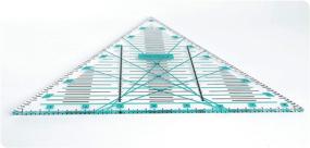 img 2 attached to 🔳 Vallenwood 8&#34; Triangular Quilting Ruler Template: Laser Cut Precision, High Definition Lines for Accurate Cutting - Not Overpriced!