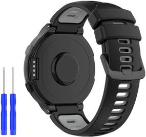 img 4 attached to HUABAO Watch Strap Compatible With Garmin Forerunner 220