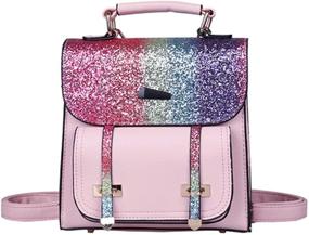 img 4 attached to Stylish Fashion Backpack Satchel for Women - Trendy Handbags & Wallets with a Striking Contrast