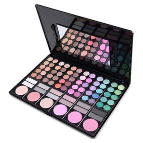 img 3 attached to FantasyDay Pro Makeup Gift Set - All-In-One 78 Colors Eyeshadow Palette with Blush, Face Powder, Lip Gloss & Cosmetic Contouring Kit - Ideal Holiday Gift