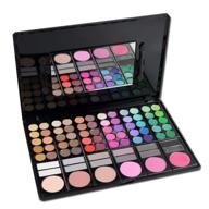 fantasyday pro makeup gift set - all-in-one 78 colors eyeshadow palette with blush, face powder, lip gloss & cosmetic contouring kit - ideal holiday gift logo