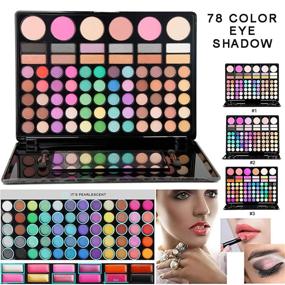 img 1 attached to FantasyDay Pro Makeup Gift Set - All-In-One 78 Colors Eyeshadow Palette with Blush, Face Powder, Lip Gloss & Cosmetic Contouring Kit - Ideal Holiday Gift