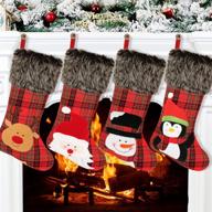 aitbay christmas stockings snowflake reindeer logo