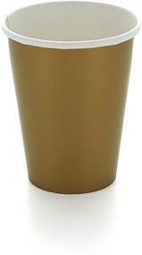 img 2 attached to ☕️ SparkSettings Disposable Paper Cups - Gold, Pack of 20 | Perfect for Hot and Cold Drinks: Coffee, Tea, Water or Juice!