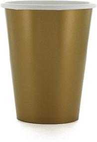 img 3 attached to ☕️ SparkSettings Disposable Paper Cups - Gold, Pack of 20 | Perfect for Hot and Cold Drinks: Coffee, Tea, Water or Juice!