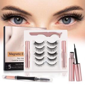 img 4 attached to Reusable Magnetic Eyelashes Eyeliner Tweezers