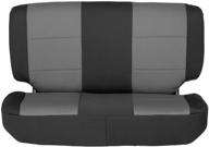 enhanced comfort and protection: smittybilt 471322 neoprene seat cover set logo