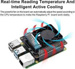 img 3 attached to Enhance Your Raspberry Pi 4B Performance: Cooling Fan, RGB Hat, and OLED Display Combo!